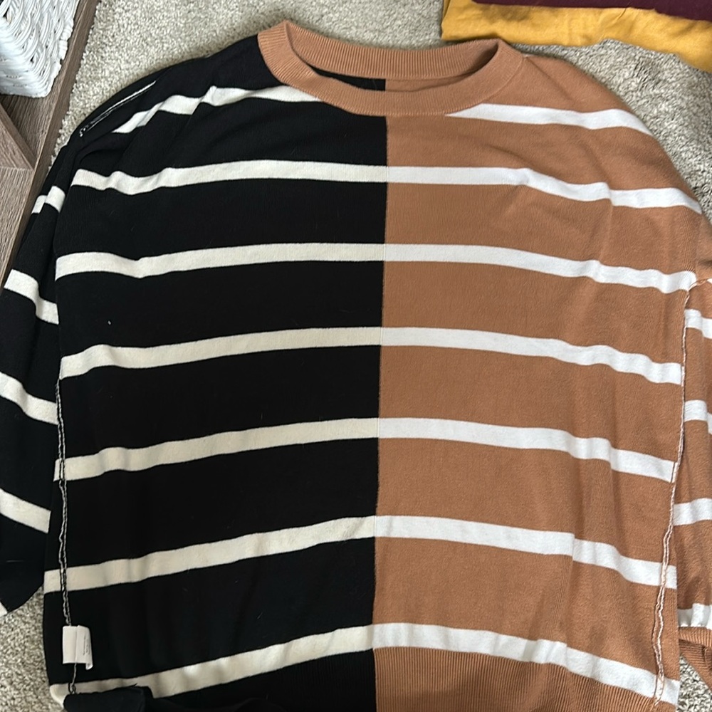 Striped sweater. Good quality, never worn.